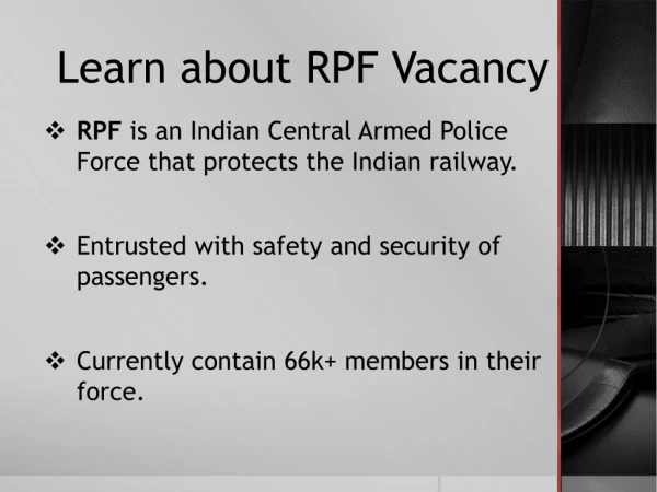 Why RPF Vacancy 2018 is the biggest recruitment process in India?
