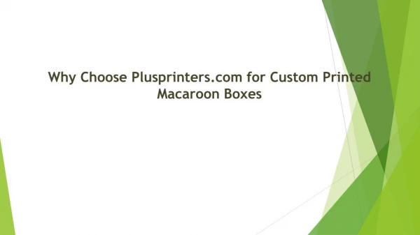 Custom Printed Macaroon Boxes