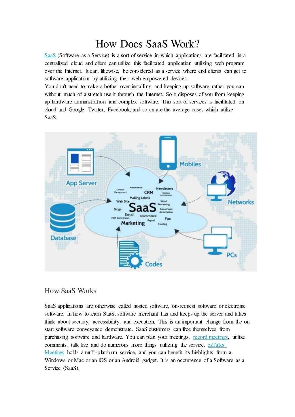how does saas work saas software as a service