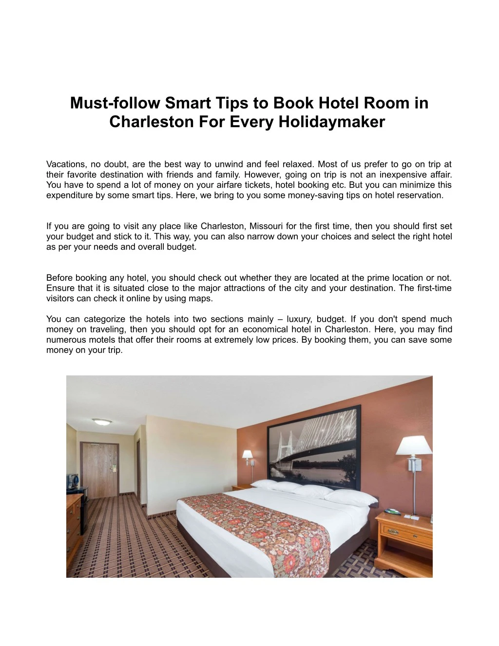 must follow smart tips to book hotel room