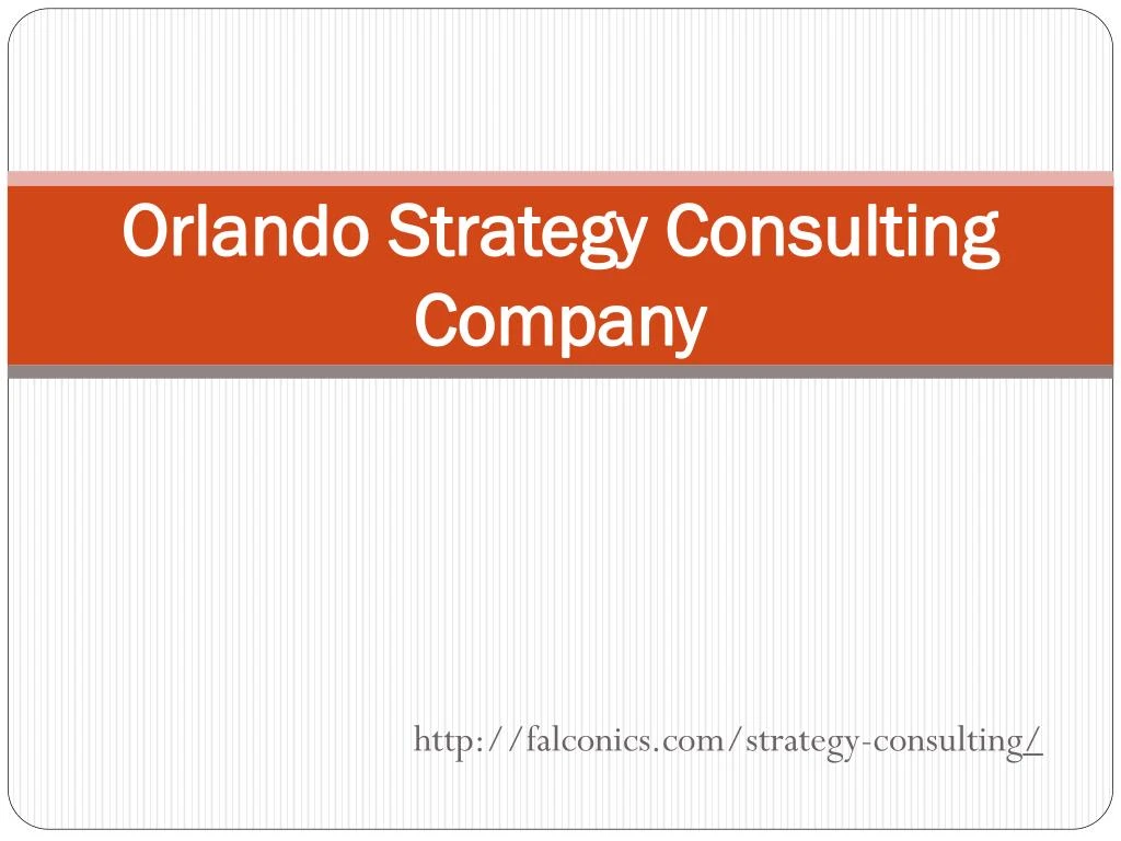 orlando strategy consulting company