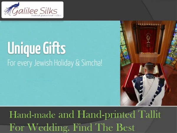 Best hand-made and hand-printed Tallit For Wedding