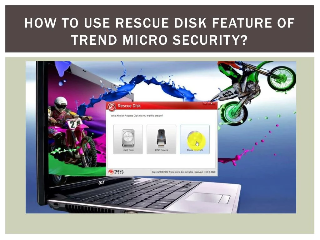 how to use rescue disk feature of trend micro security