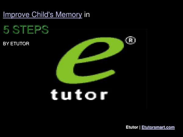 Improve Your Child's Memory & help them to gain more