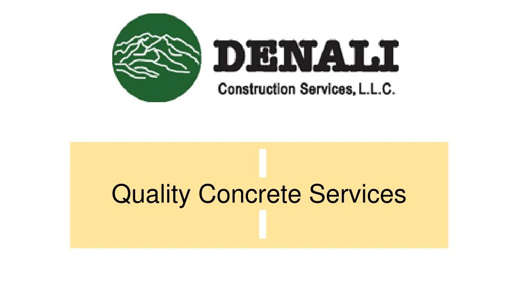 quality concrete services