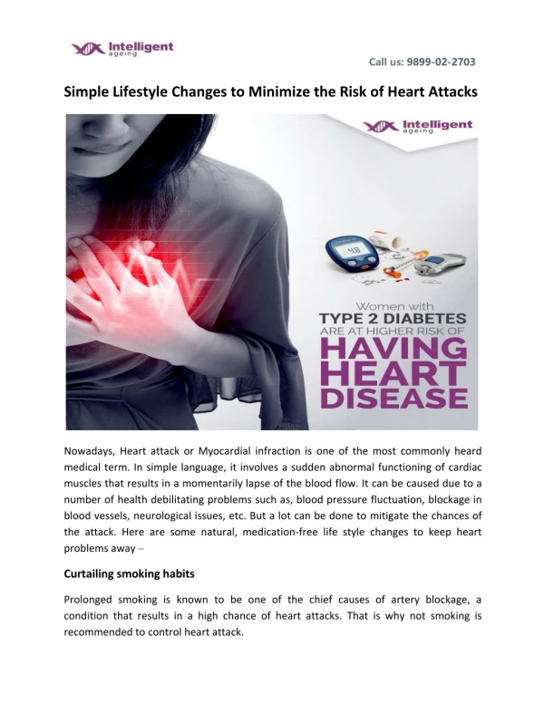 Simple Lifestyle Changes to Minimize the Risk of Heart Attacks