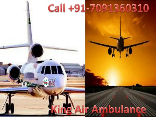 India Based Medical King Air Ambulance Service in Shillong