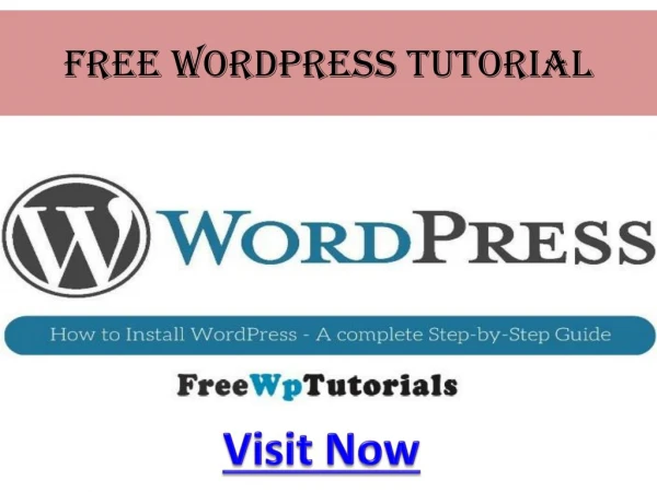 Free WordPress Tutorial - freewptutorial