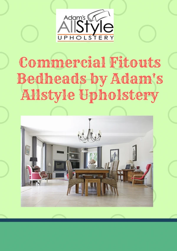 Commercial Fitouts Bedheads by Adam's Allstyle Upholstery