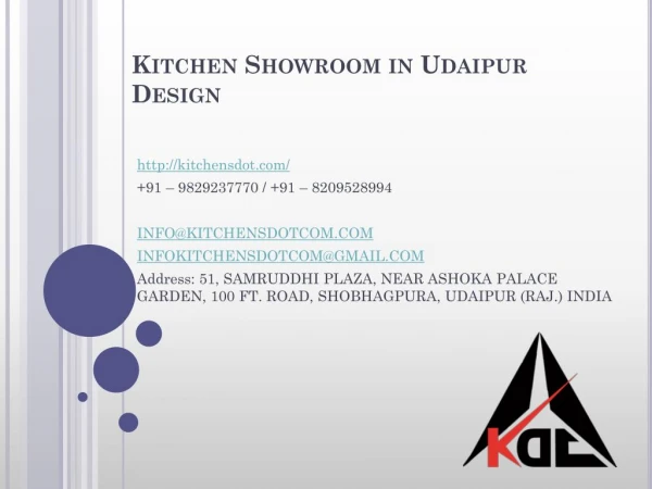 Kitchen Showroom in Udaipur Design