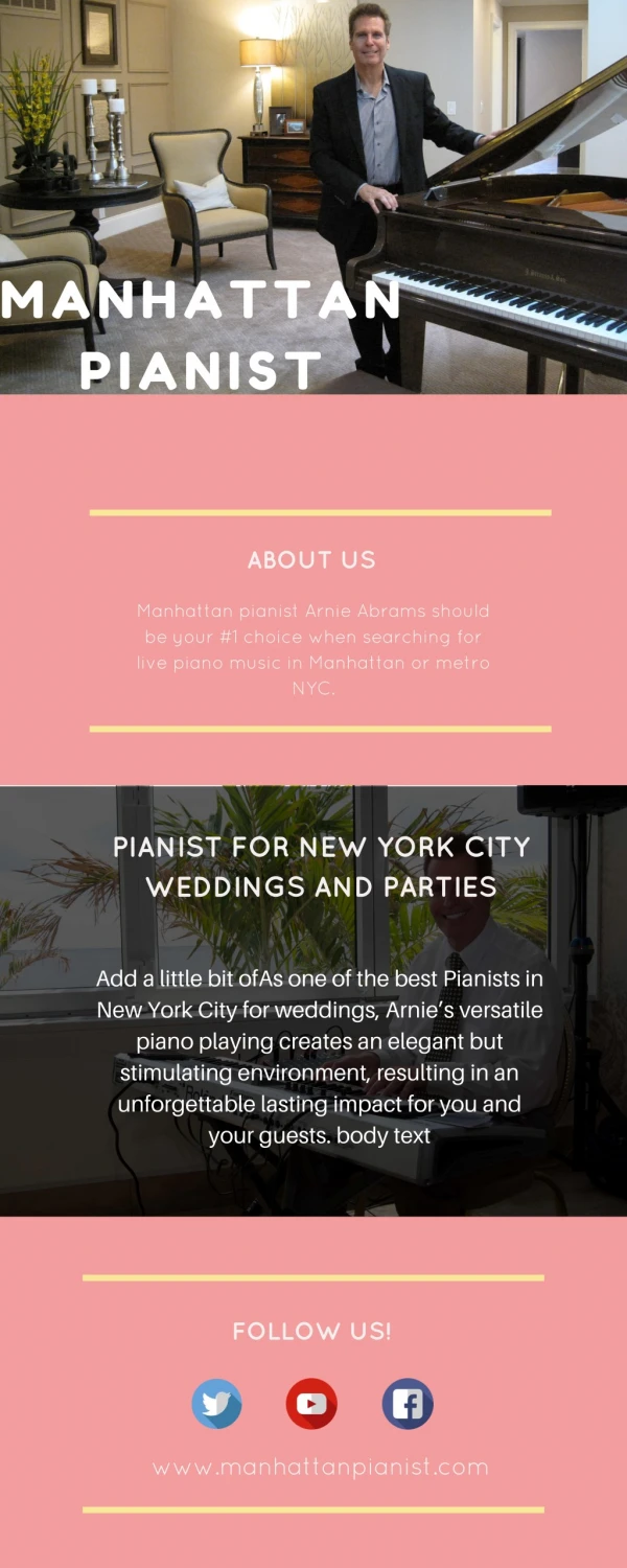 Piano Players New York - Pianists Manhattan NYC