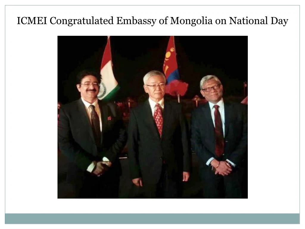 icmei congratulated embassy of mongolia