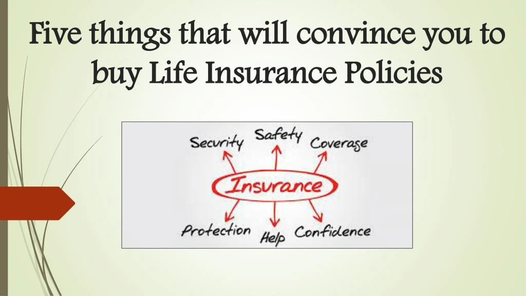 five things that will convince you to buy life insurance policies