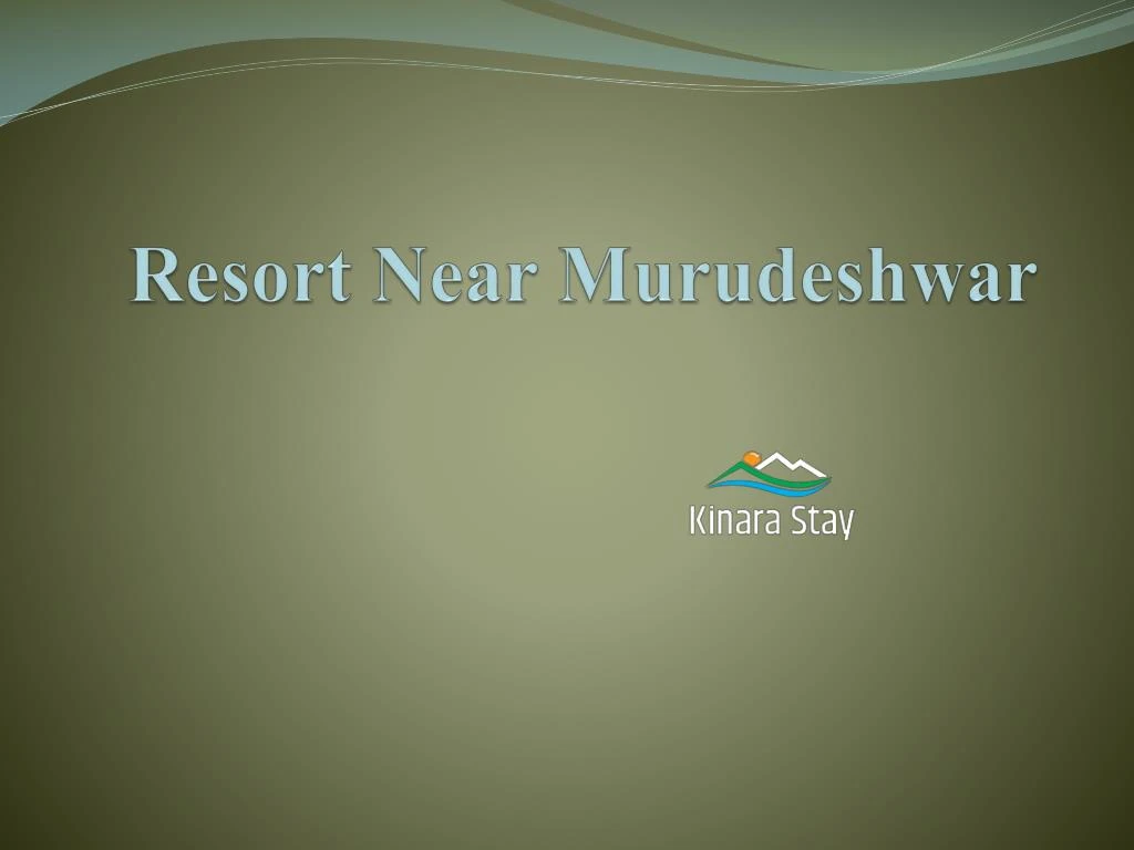 resort near murudeshwar
