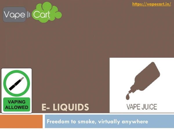 E liquid | buy e liquid online in India at Vape cart