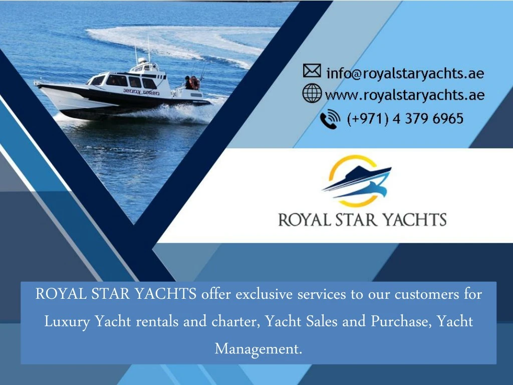 royal star yachts offer exclusive services