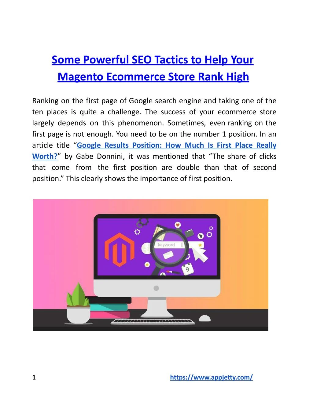some powerful seo tactics to help your magento
