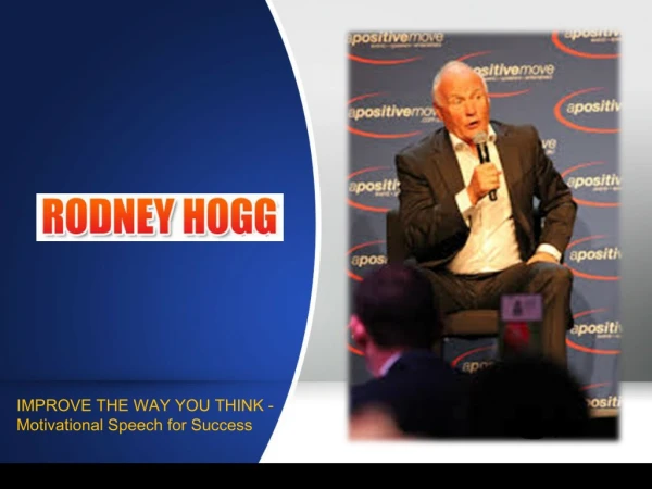 Keynote Speaker - Rodney Hogg