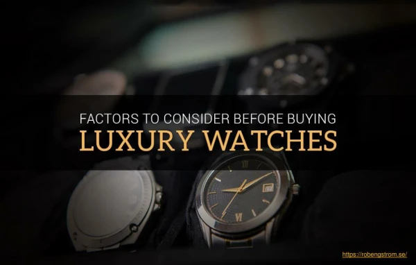 Three basic types of luxury watch designs