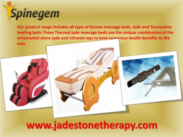 Full Body Jade Stone Massage Bed in India