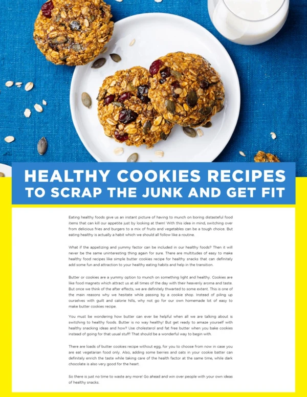 Healthy Cookies Recipe