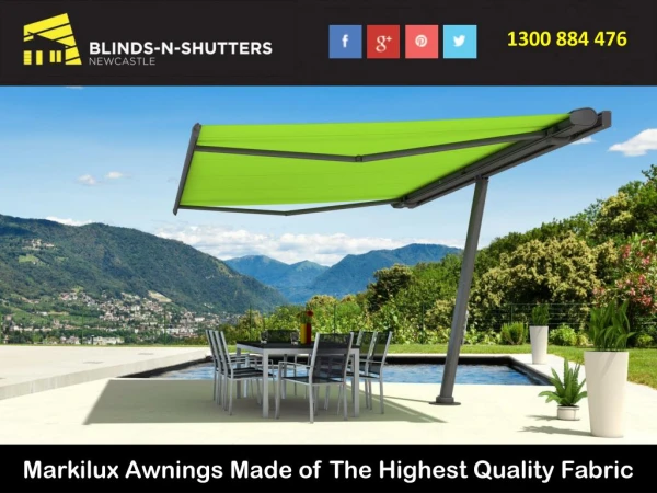 Markilux Awnings Made of The Highest Quality Fabric