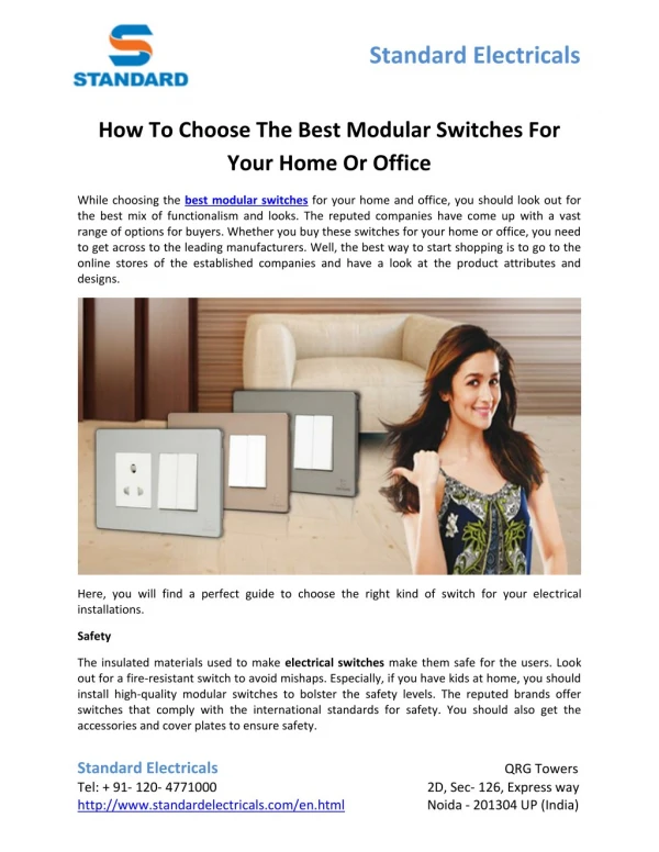 How To Choose The Best Modular Switches For Your Home Or Office