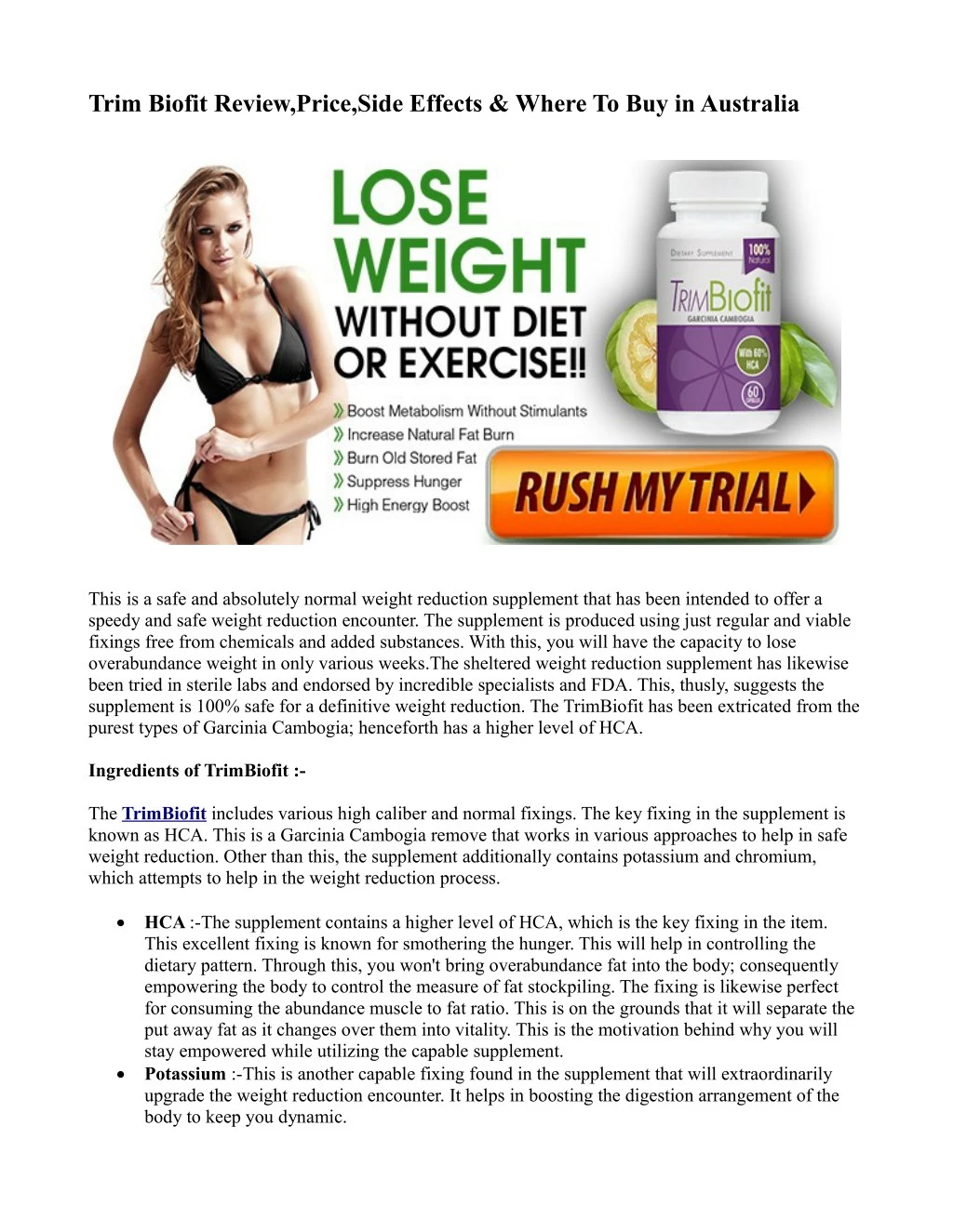 trim biofit review price side effects where