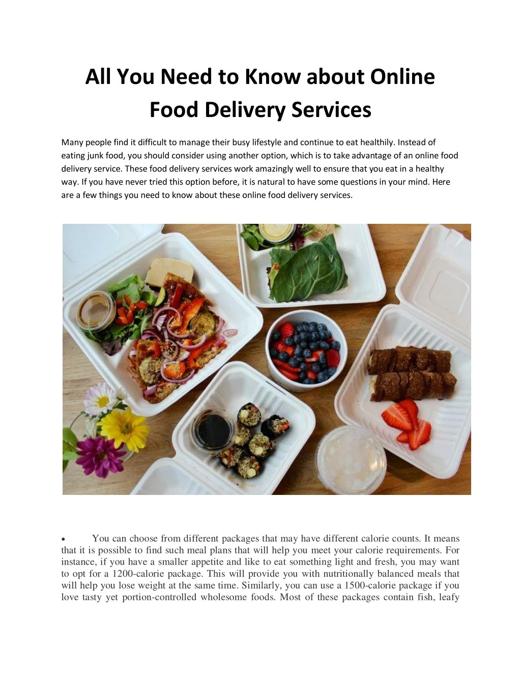 all you need to know about online food delivery