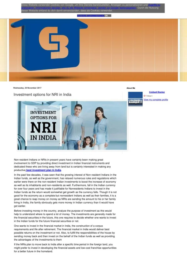 Investment options for NRI in India