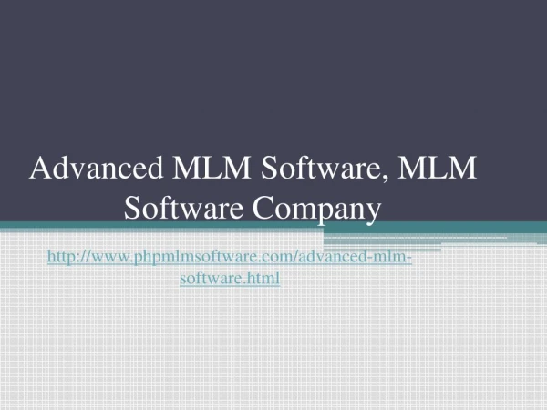 Advanced MLM Software, MLM Software, MLM Software Company