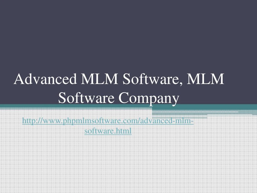 advanced mlm software mlm software company