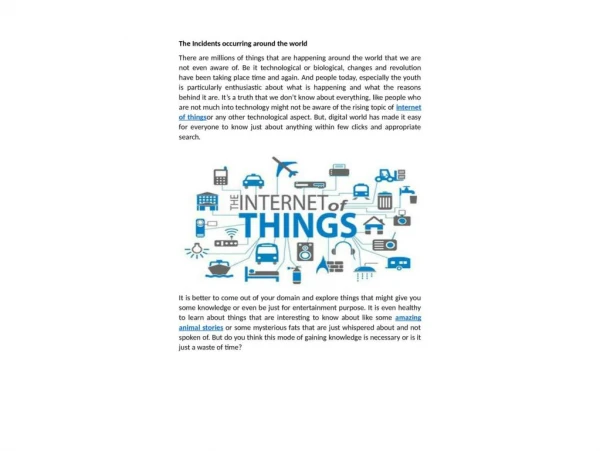 Iot Records- Internet Of Things