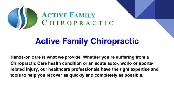 Expertise Chiropractic Care Center Maryland