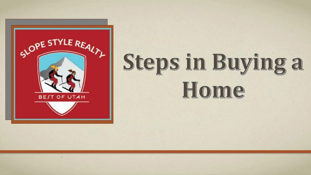 steps in buying a home