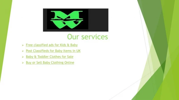 Post Free Classified ads for Kids & Baby Items in UK - Baby Clothing Online