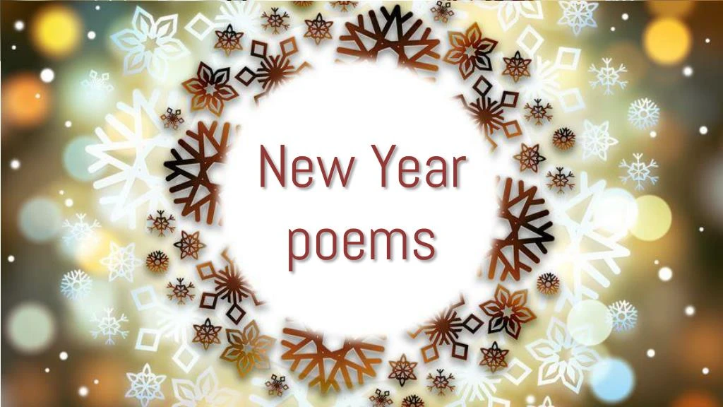 n ew year poems