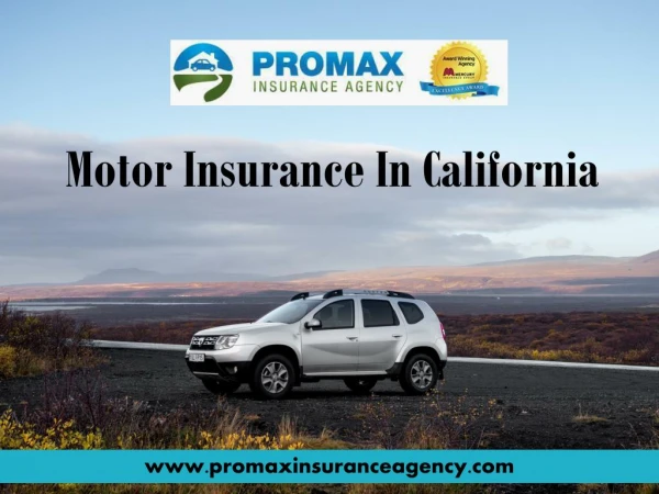 Motor insurance in California
