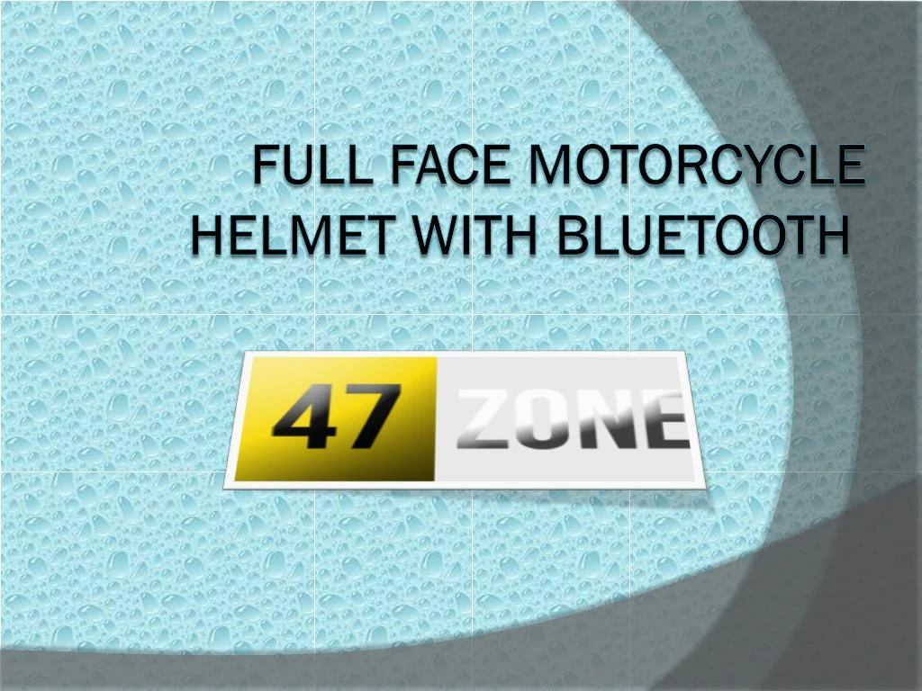 full face motorcycle helmet with bluetooth