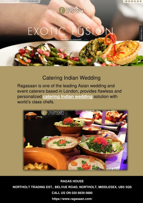Catering Indian Wedding