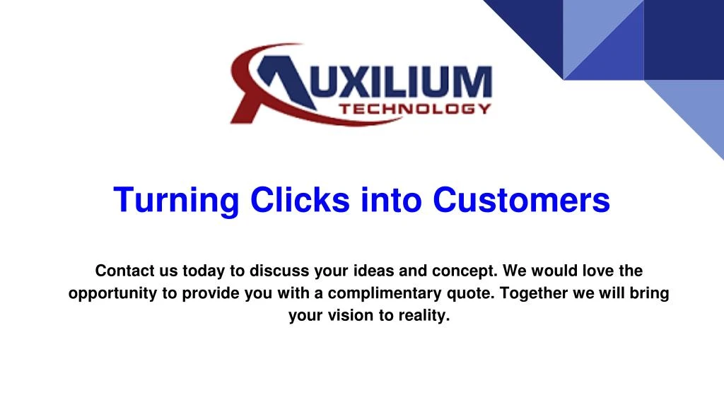 turning clicks into customers