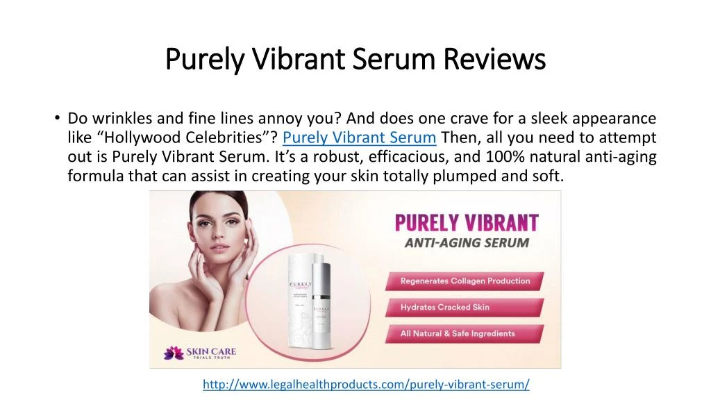 purely vibrant serum reviews