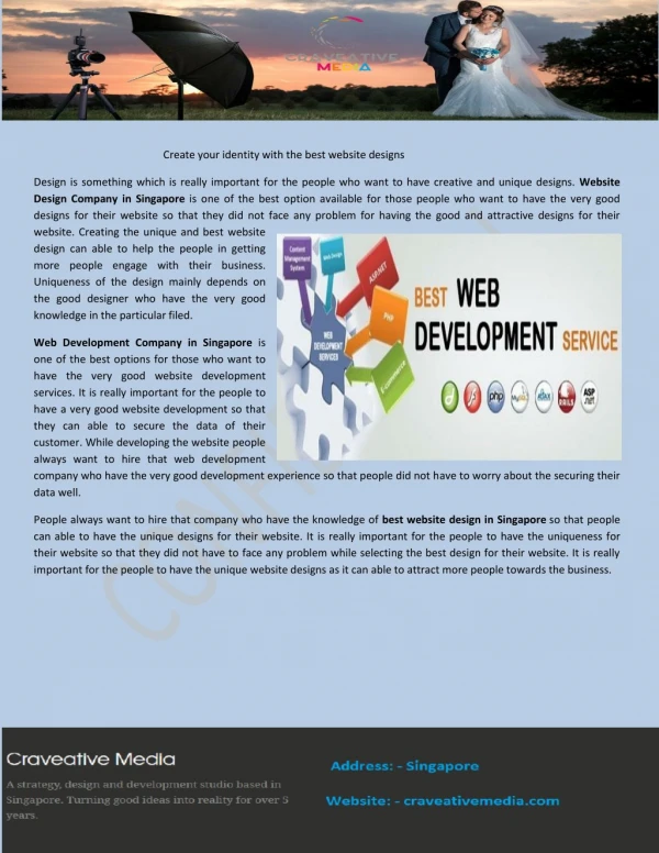 website development company in Singapore