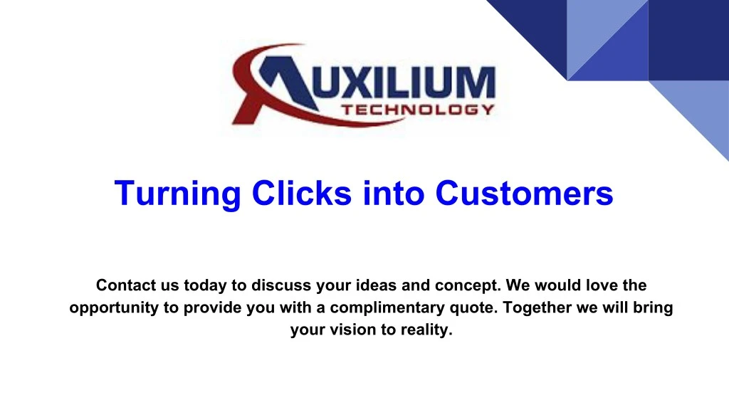 turning clicks into customers