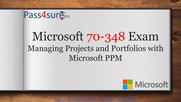 Pass4surekey Latest Microsoft 70-348 Dumps | 70-348 Study Material