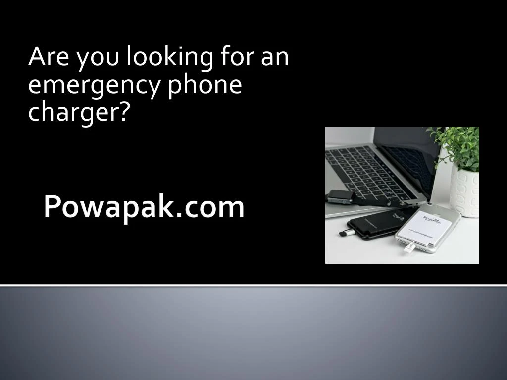 are you looking for an emergency phone charger