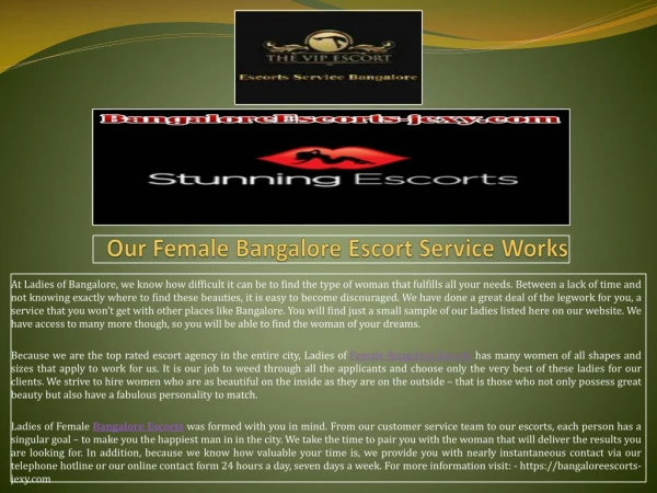 Female Service Bangalore