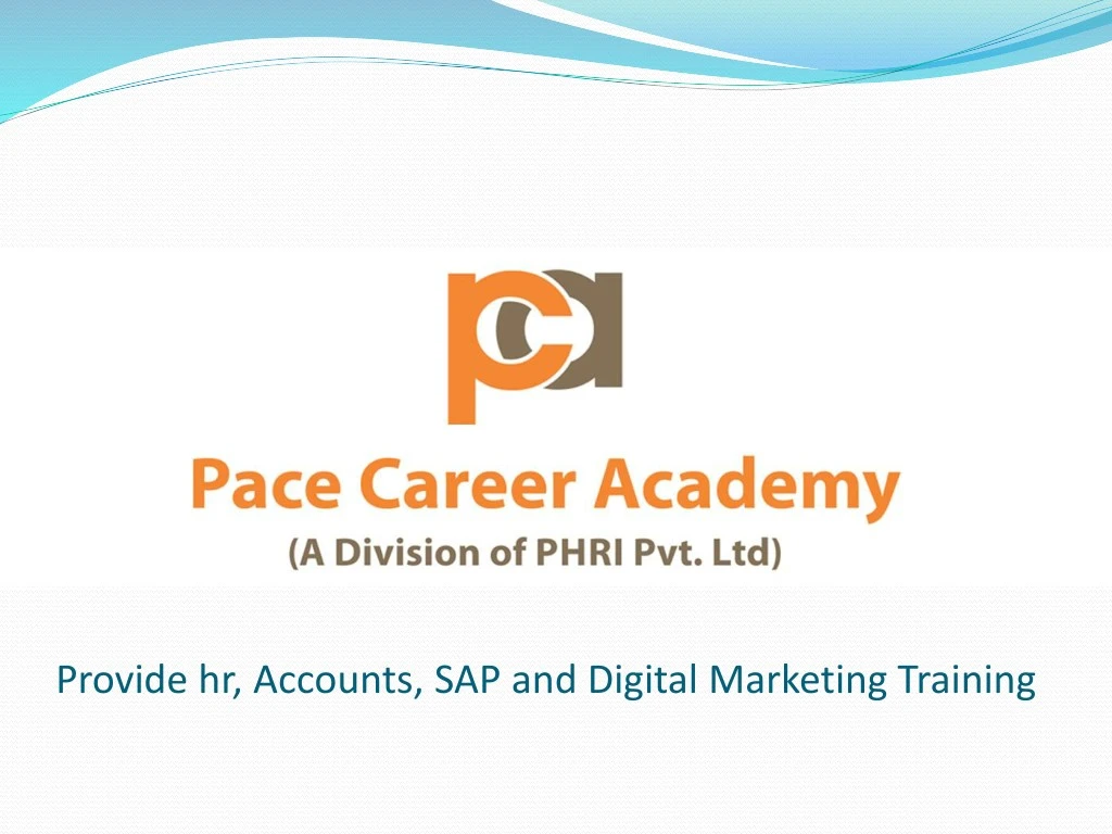 provide hr accounts sap and digital marketing