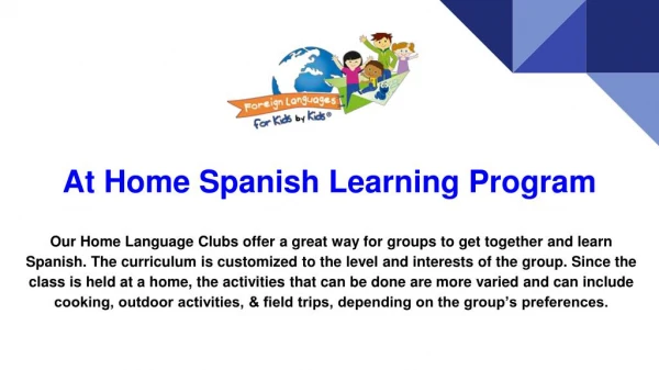 Homeschool Interactive Program For Language Learning