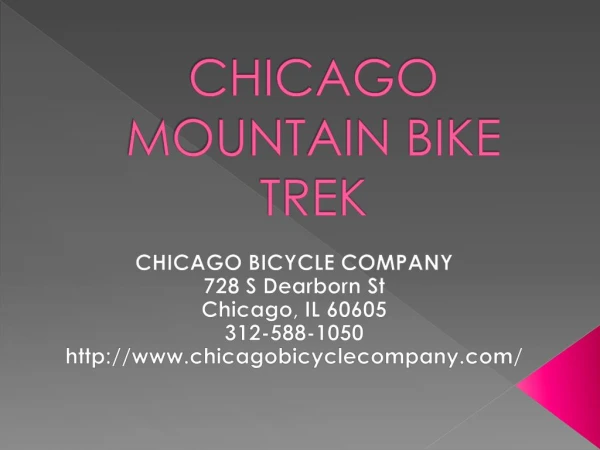 Chicago Mountain Bike Trek